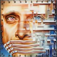 the server icon: a face inside a circuit maze